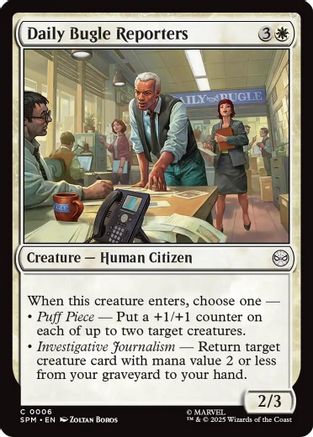 Daily Bugle Reporters (SPM-006) - [Marvel's Spider-Man] Foil