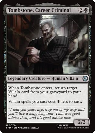 Tombstone, Career Criminal (SPM-070) - [Marvel's Spider-Man] Foil