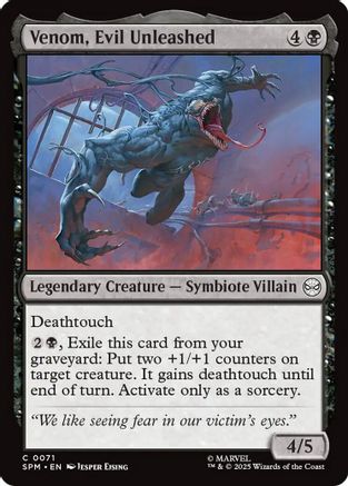 Venom, Evil Unleashed (SPM-071) - [Marvel's Spider-Man] Foil
