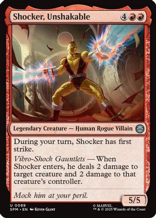Shocker, Unshakable (SPM-089) - [Marvel's Spider-Man] Foil