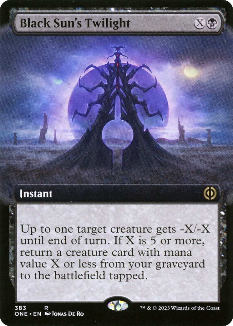Black Sun's Twilight (ONE-383) - [Phyrexia: All Will Be One]: (Extended Art)