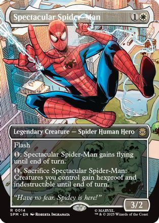 Spectacular Spider-Man (Borderless) (SPM-014) - [Marvel's Spider-Man] Foil