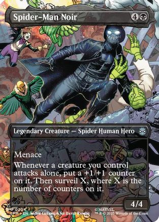 Spider-Man Noir (Borderless) (SPM-204) - [Marvel's Spider-Man] Foil