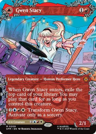 Gwen Stacy (0209) (Borderless) (SPM-209) - [Marvel's Spider-Man] Foil