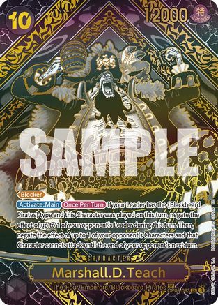 Marshall.D.Teach (SP) (Gold) (OP09-093) - Legacy of the Master