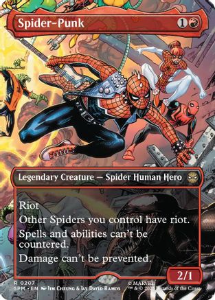 Spider-Punk (0207) (Borderless) (SPM-207) - [Marvel's Spider-Man] Foil