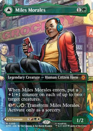 Miles Morales (0200) (Borderless) (SPM-200) - [Marvel's Spider-Man]
