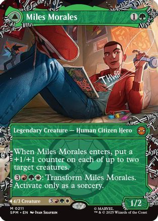 Miles Morales (0211) (Borderless) (SPM-211) - [Marvel's Spider-Man] Foil