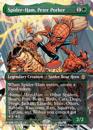 Spider-Ham, Peter Porker (Borderless) (SPM-201) - [Marvel's Spider-Man] Foil