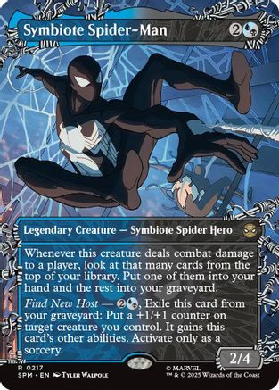 Symbiote Spider-Man (Borderless) (SPM-217) - [Marvel's Spider-Man] Foil