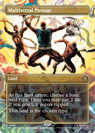 Multiversal Passage (Borderless) (SPM-206) - [Marvel's Spider-Man] Foil