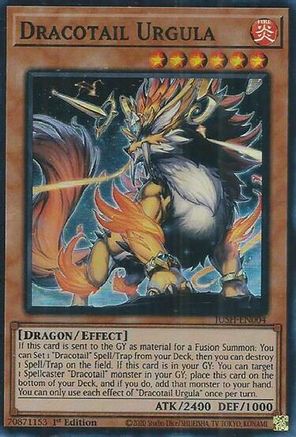 Dracotail Urgula (Super Rare) (JUSH-EN004) - Justice Hunters 1st Edition