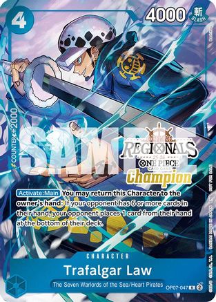 Trafalgar Law (Offline Regional Champion Card Set 2025 Vol.2) (OP07-047) - One Piece Promotion Cards