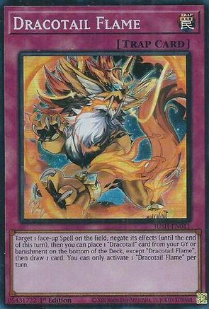 Dracotail Flame (Super Rare) (JUSH-EN011) - Justice Hunters 1st Edition