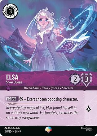Elsa - Snow Queen (Epic) (210/204) - [ Fabled ] Holofoil