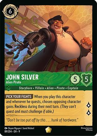 John Silver - Alien Pirate (89/204) - [ Fabled ] Cold Foil