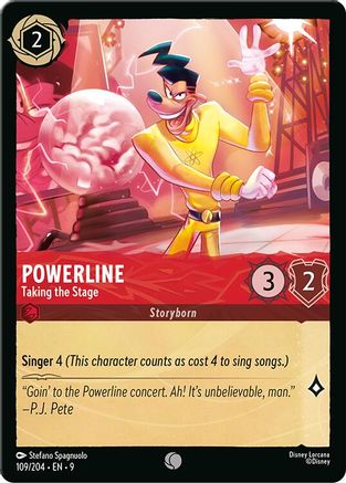 Powerline - Taking the Stage (109/204) - [ Fabled ] Cold Foil