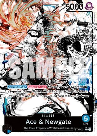 Ace & Newgate (Parallel) (ST22-001) - Starter Deck 22: Ace & Newgate