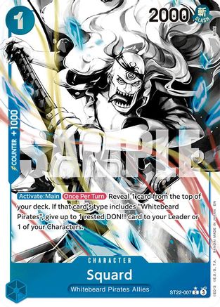 Squard (Parallel) (ST22-007) - Starter Deck 22: Ace & Newgate