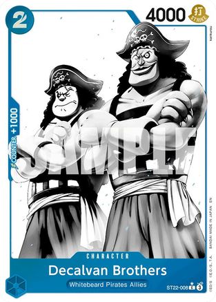 Decalvan Brothers (Parallel) (ST22-008) - Starter Deck 22: Ace & Newgate