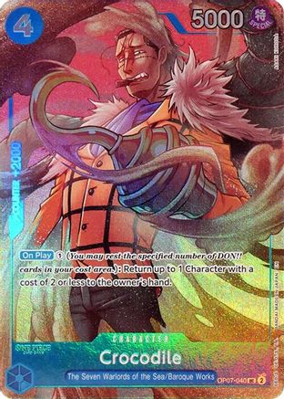 Crocodile (Seven Warlords of the Sea Binder Set) (OP07-040) - One Piece Promotion Cards