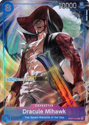 Dracule Mihawk (Seven Warlords of the Sea Binder Set) (OP07-044) - One Piece Promotion Cards