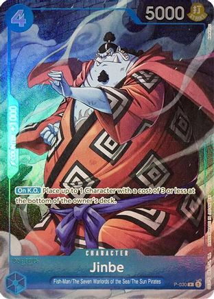 Jinbe (Seven Warlords of the Sea Binder Set) (P-030) - One Piece Promotion Cards