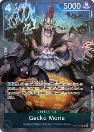 Gecko Moria (Seven Warlords of the Sea Binder Set) (ST03-004) - One Piece Promotion Cards