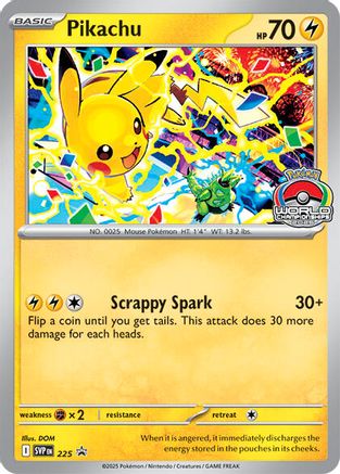 Pikachu - 225 (World Championship 2025) 225 - [SV Scarlet & Violet Promo Cards]