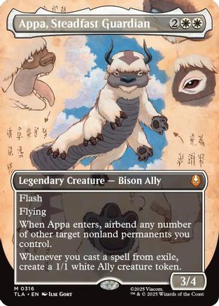 Appa, Steadfast Guardian (Borderless) (TLA-316) - [Avatar: The Last Airbender] Foil