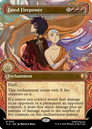 Fated Firepower (Showcase) (TLA-341) - [Avatar: The Last Airbender] Foil