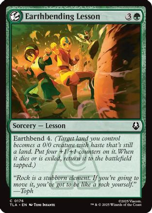 Earthbending Lesson (TLA-176) - [Avatar: The Last Airbender] Foil