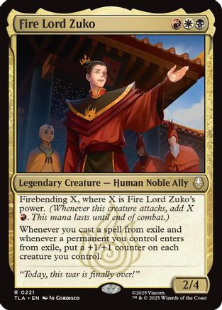 Fire Lord Zuko (TLA-221) - [Avatar: The Last Airbender]