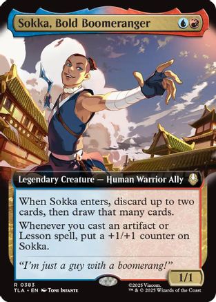 Sokka, Bold Boomeranger (Extended Art) (TLA-383) - [Avatar: The Last Airbender] Foil