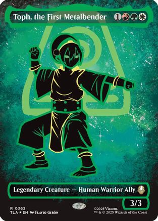 Toph, the First Metalbender (Borderless Battle Pose) (TLA-362) - [Avatar: The Last Airbender] Foil