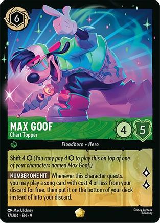 Max Goof - Chart Topper (77/204) - [ Fabled ] Cold Foil