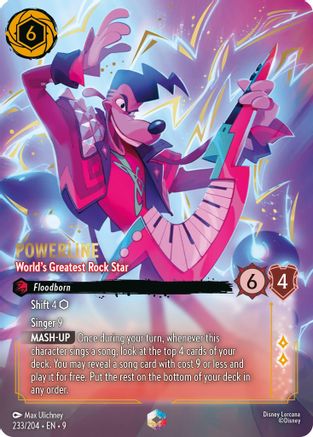 Powerline - World's Greatest Rock Star (Enchanted) (233/204) - [ Fabled ] Holofoil