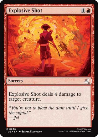 Explosive Shot (TLE-236) - [Avatar: The Last Airbender: Eternal-Legal] Foil