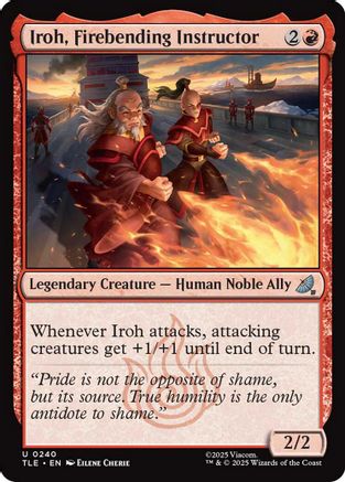 Iroh, Firebending Instructor (TLE-240) - [Avatar: The Last Airbender: Eternal-Legal] Foil