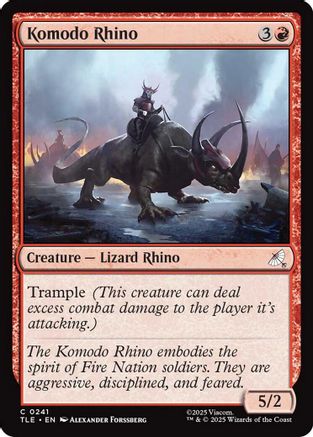 Komodo Rhino (TLE-241) - [Avatar: The Last Airbender: Eternal-Legal] Foil