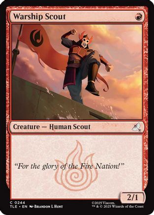 Warship scout (TLE-244) - [Avatar: The Last Airbender: Eternal-Legal] Foil