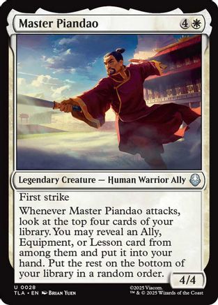 Master Piandao (TLA-028) - [Avatar: The Last Airbender] Foil
