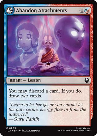 Abandon Attachments (TLA-205) - [Avatar: The Last Airbender] Foil