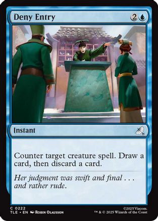 Deny Entry (TLE-222) - [Avatar: The Last Airbender: Eternal-Legal] Foil