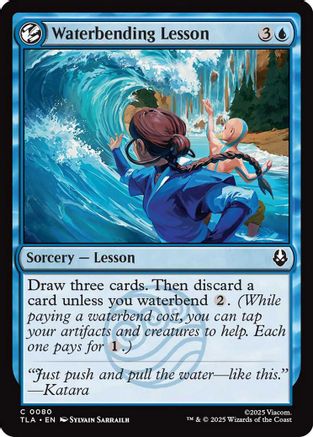 Waterbending Lesson (TLA-080) - [Avatar: The Last Airbender] Foil