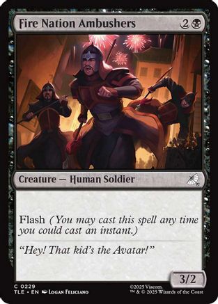 Fire Nation Ambushers (TLE-229) - [Avatar: The Last Airbender: Eternal-Legal] Foil