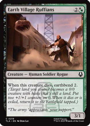 Earth Village Ruffians (TLA-219) - [Avatar: The Last Airbender] Foil