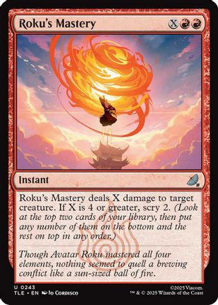 Roku's Mastery (TLE-243) - [Avatar: The Last Airbender: Eternal-Legal] Foil