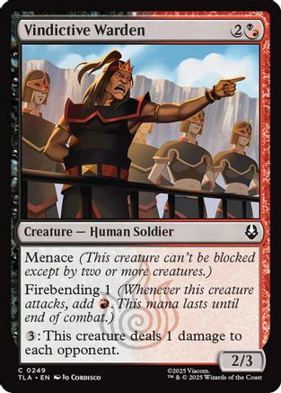Vindictive Warden (TLA-249) - [Avatar: The Last Airbender]
