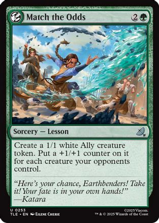 Match the Odds (TLE-253) - [Avatar: The Last Airbender: Eternal-Legal] Foil